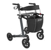 Mobilex Leopard Lichtgewicht Rollator Zwart - Comfortabele Opvouwbare Revalidatie Loopwagen