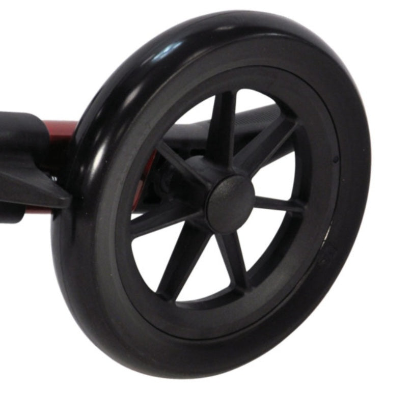 Mobilex Leopard Lichtgewicht Rollator Zwart - Comfortabele Opvouwbare Revalidatie Loopwagen