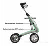 byACRE Nordic Pioneer Lichtgewicht Rollator: Stootvast, Opvouwbaar met Ergonomische Handgrepen
